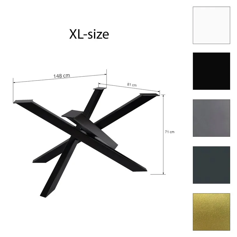 Fashion Metal Gold Spider Table Legs