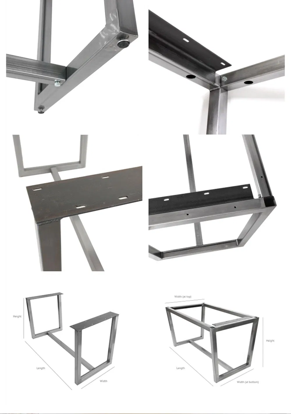 Modern Industrial Dining Restaurant Desk Table Frame