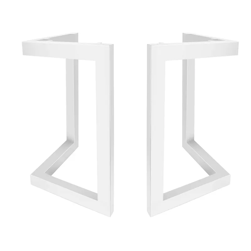Factory Custom Wholesale Fashion Design Modern White Metal Dining Table Legs