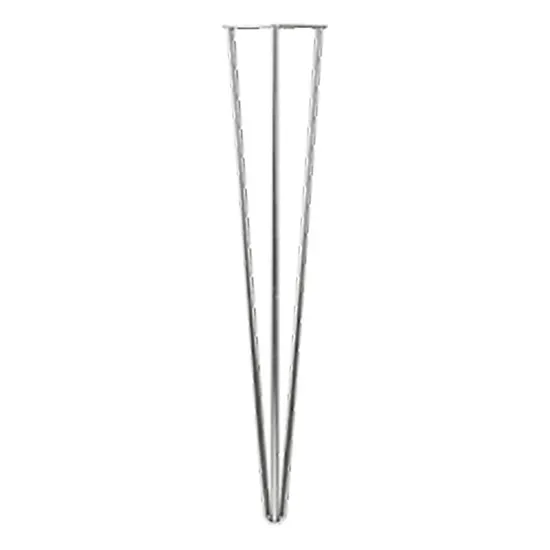 Brushed Stainless Steel Furniture Coffee Dining Table Hairpin Legs