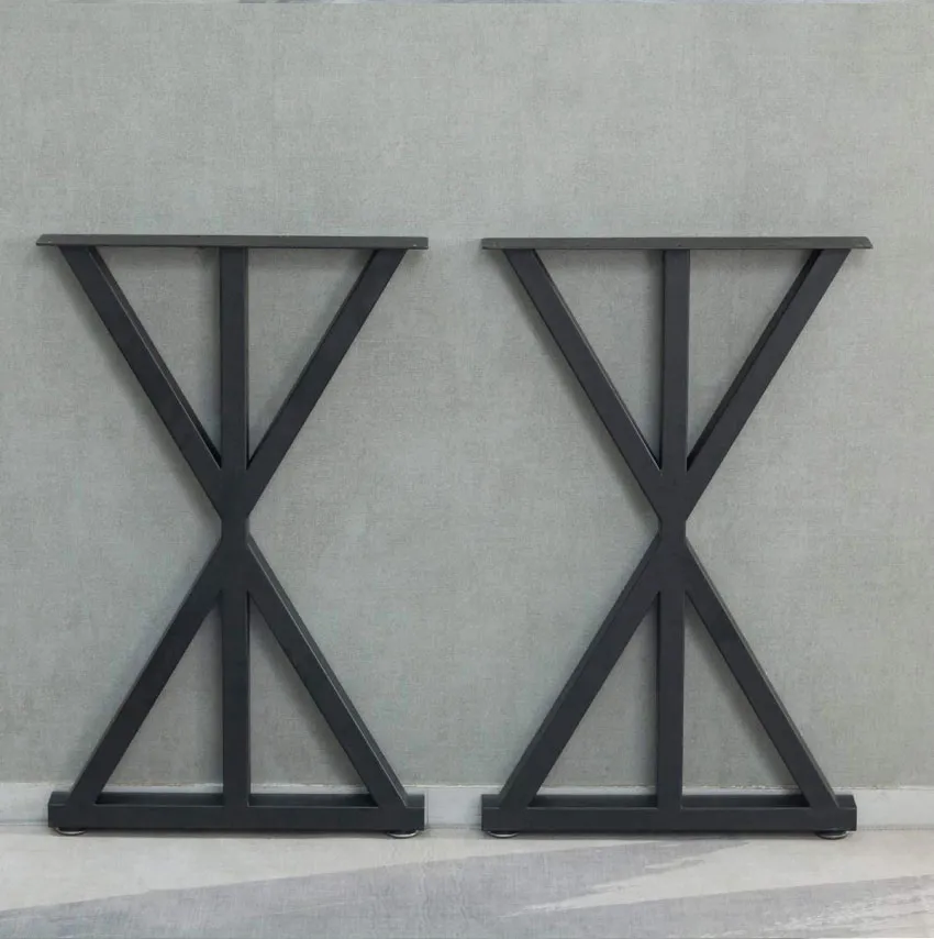 Manufacturer Modern U-Shape Golden Metal Dining Table Legs