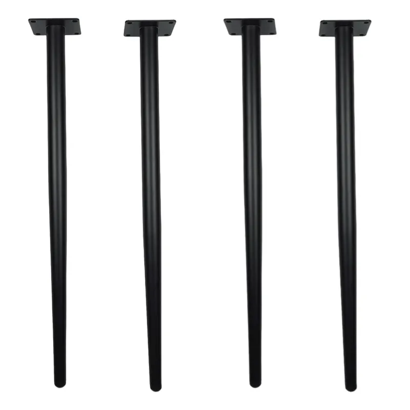 Metal Furniture Conical Black Sofa Wardrobe Cabinet Furniture Leg Table Legs