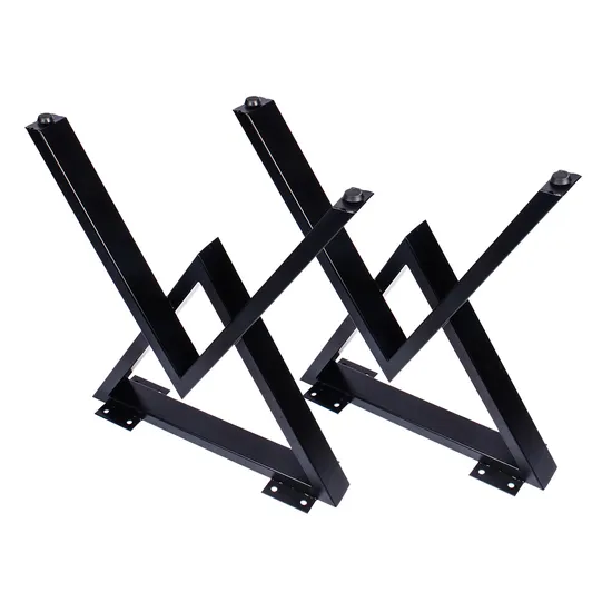 Heavy Duty Furniture Restaurant Dinning Desk Feet Metal Shape X Table Legs