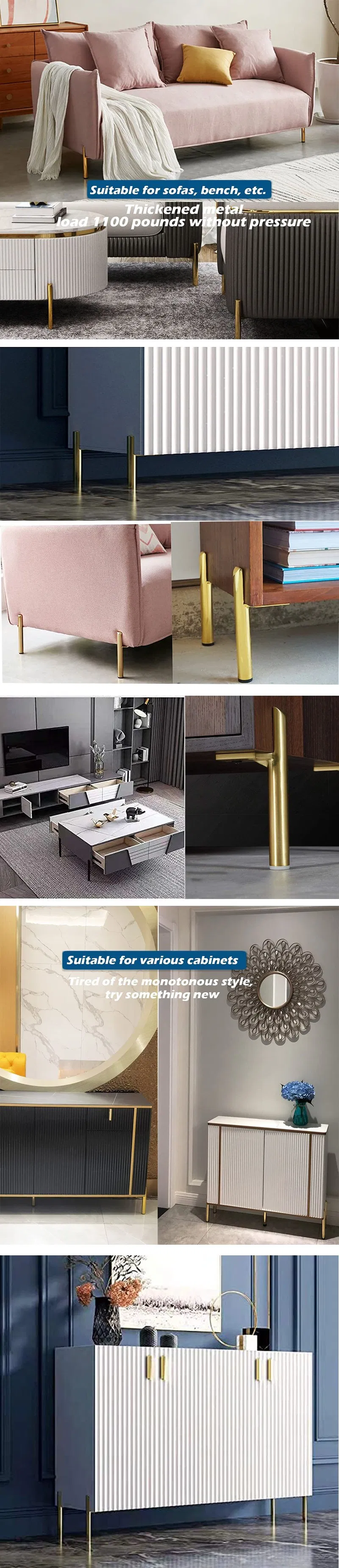 Furniture Hardware Modern Style Coffee Table Kitchen Bathroom Cabinet Table Legs
