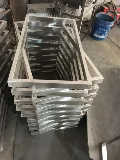 Factory Modern Furniture Industrial Stainless Steel Chrome Square Desk Table Legs