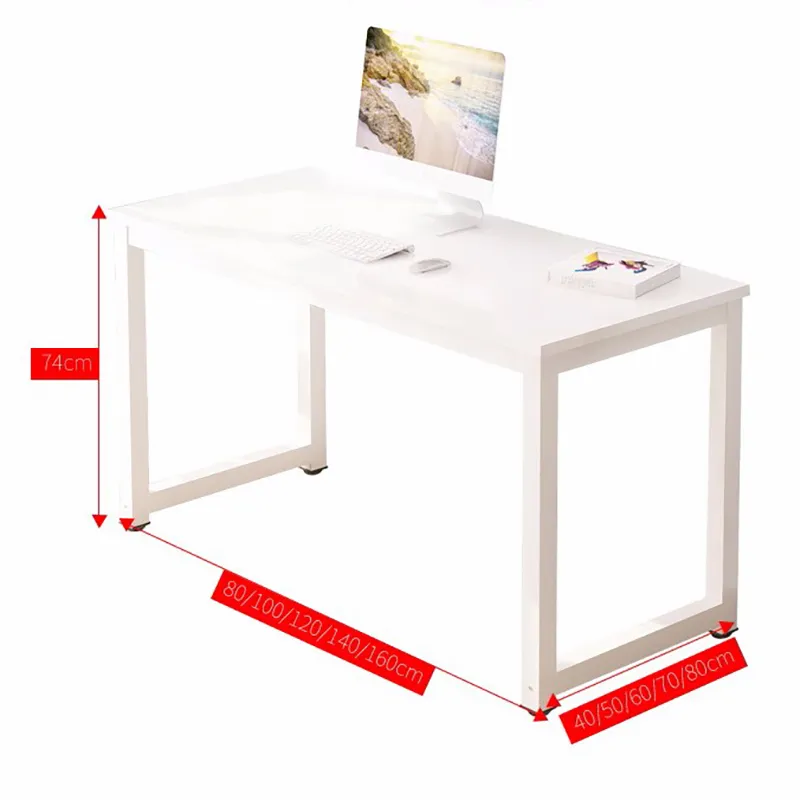 Modern Office Desk Laptop Dining Table Steel Table Frame