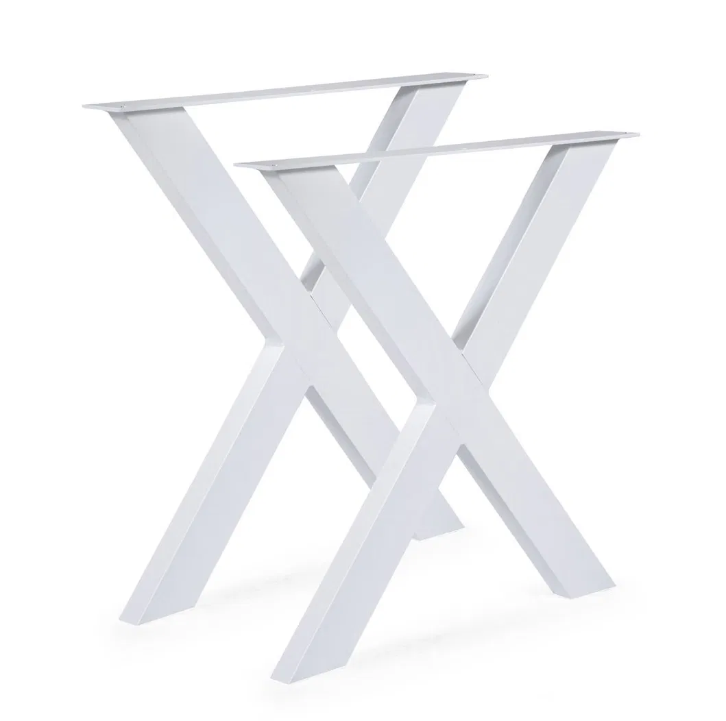 Heavy Duty Custom Furniture Decoration DIY Coffee X Industrial Table Legs