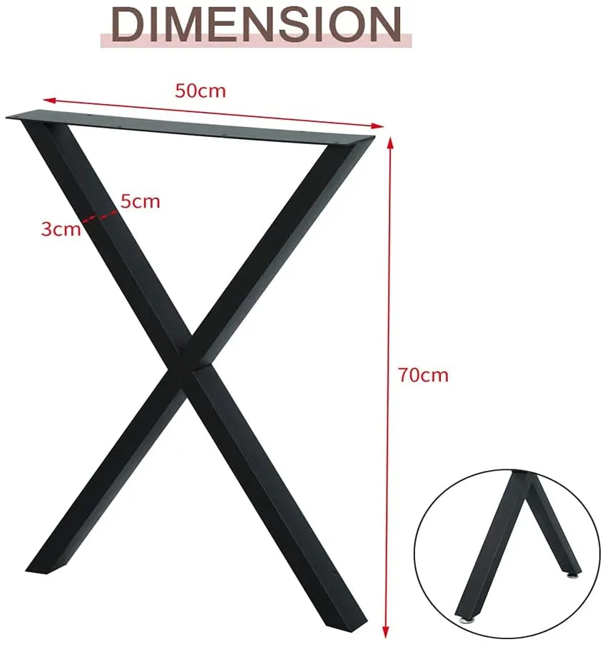 Manufacture Craft Furniture Dinning Computer Desks Square Heavy Duty Metal Table Legs