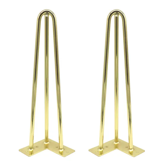 Luxury Coffee Metal Furniture Hairpin Rose Gold Table Legs