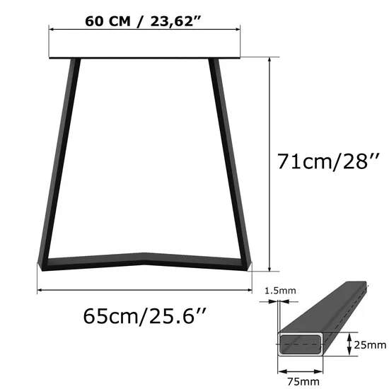 Modern Furniture Coffee Desk Table Workbench Legs
