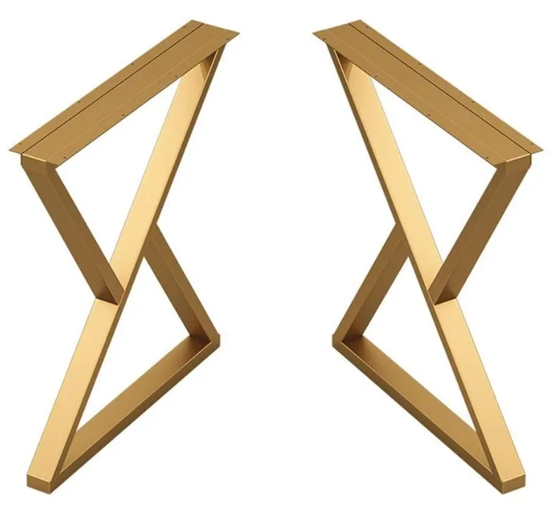 Metal Desk Legs Z Shape Dining Table Legs