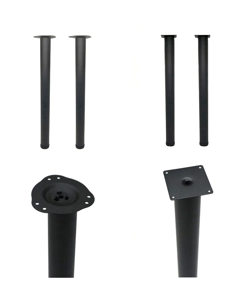 28 Inch Tall Height Adjustable Metal Table Legs