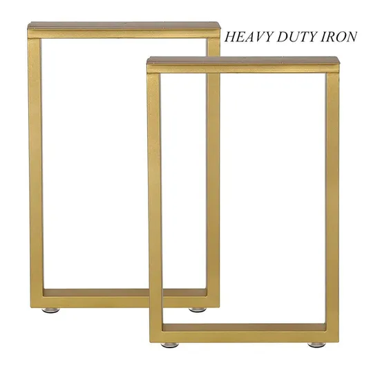 Modern Coffee Gold Table Desk Legs Table Leg Square Iron Bench Legs