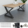 Square Tube Heavy Duty Office Coffee Dining Restaurant Metal Table Legs