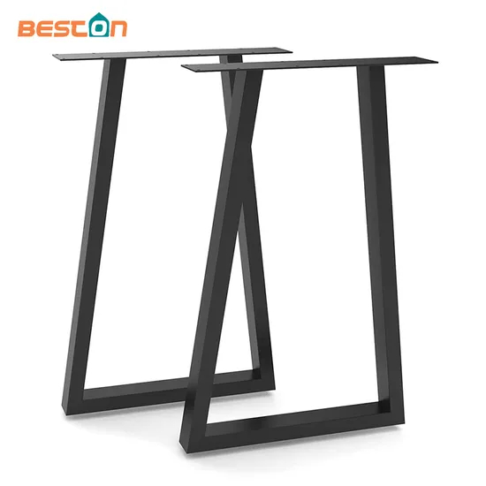 Industrial Cast Iron Steel Frame X Shape Desk Furniture Metal Table Legs