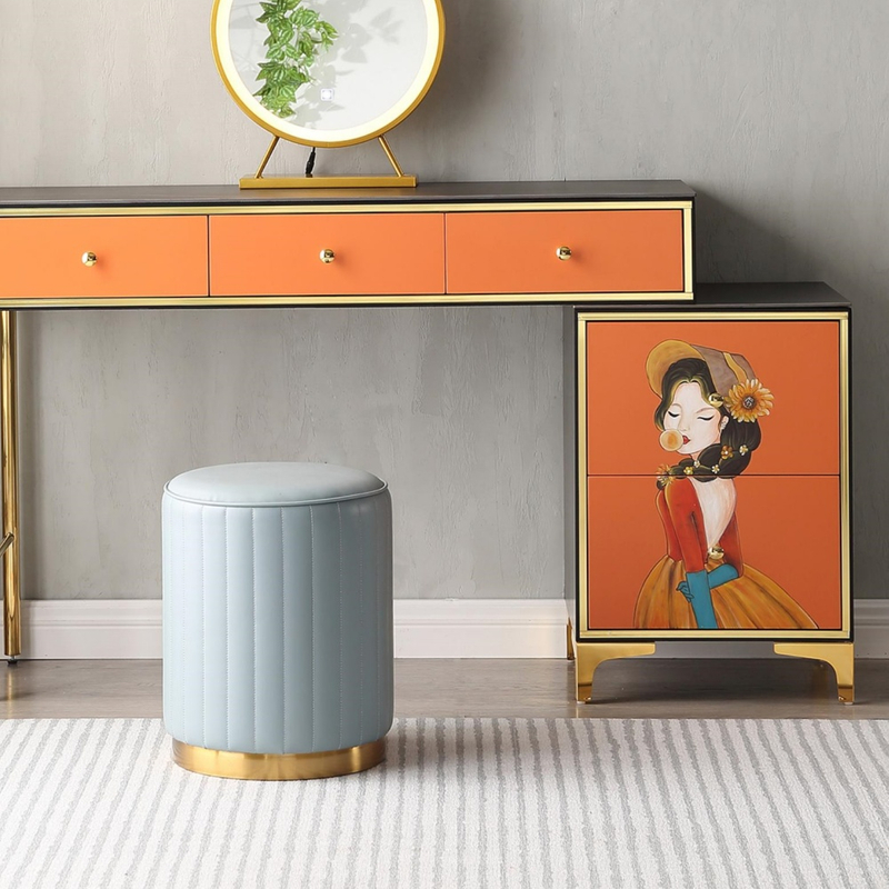 Light Luxury Minimalist Solid Wood Entryway Sideboard - 2 Drawers, Adjustable Shelves & Living Room Divider