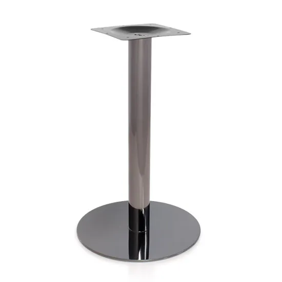 Wholesale Modern Round Black High Steel Coffee&Cafe Metal Table Base