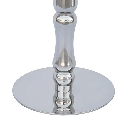 Hot Selling Round or Square Cafe Restaurant Bistro Table Silver Base