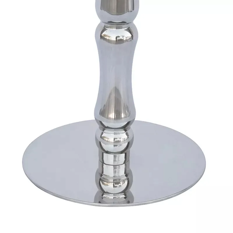 Hot Selling Round or Square Cafe Restaurant Bistro Table Silver Base