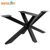 Modern X Shape Restaurant Legs Gold Steel Metal Table Bases