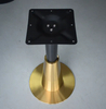 Sleek Commercial Restaurant Table Stainless Steel Table Base with Gold for Sales