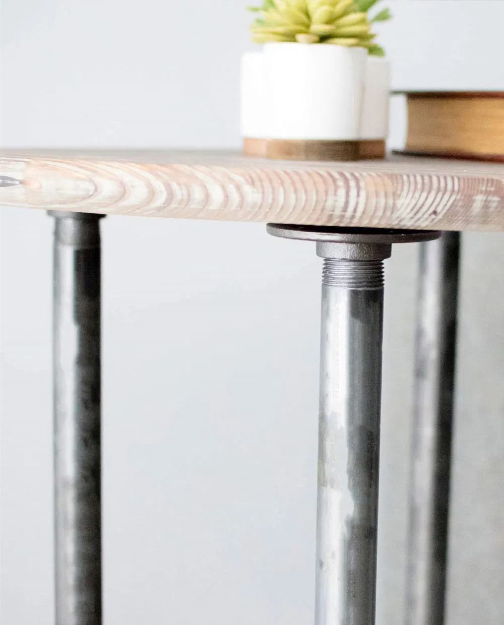 Industrial Black Iron Pipe Table Legs for Custom Vintage Tables Legs