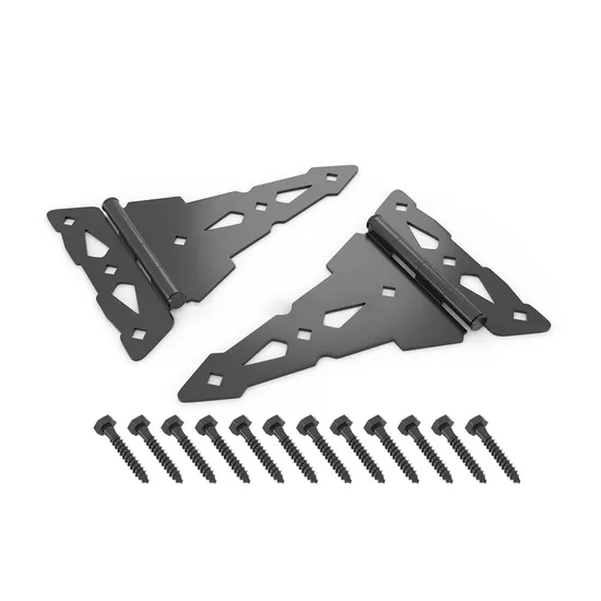 Ornamental Tee Hinge for Vinyl PVC Wood Fence Gate