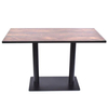 Wholesale Rectangular Double Legs Pedestal Table Leg and Inox Table Base