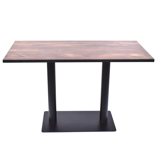Wholesale Rectangular Double Legs Pedestal Table Leg and Inox Table Base