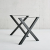 Customized Industrial Vintage Frames Metal X Shape Dining Restaurant Trestle Table Legs