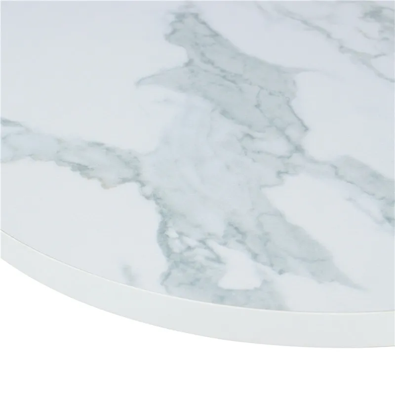 Simple Design Contemporary Coffee Table Multifunctional Metal Base Luxury Dining Table