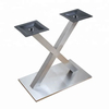 Concise X Shape Tube Rectangular Pedestal Metal Furniture Legs Table Base