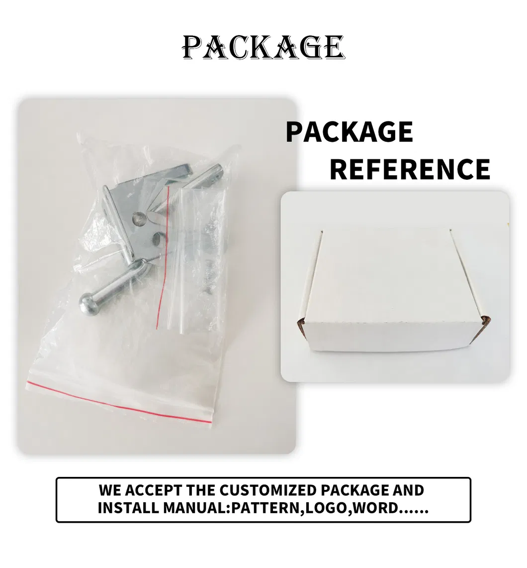 Galvanized Small Latch for Metal Wooden Door Lock with Easy Installation