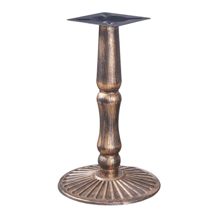 Round Restaurant X Legs Steel Cast Iron Frames Dining Metal Table Bases