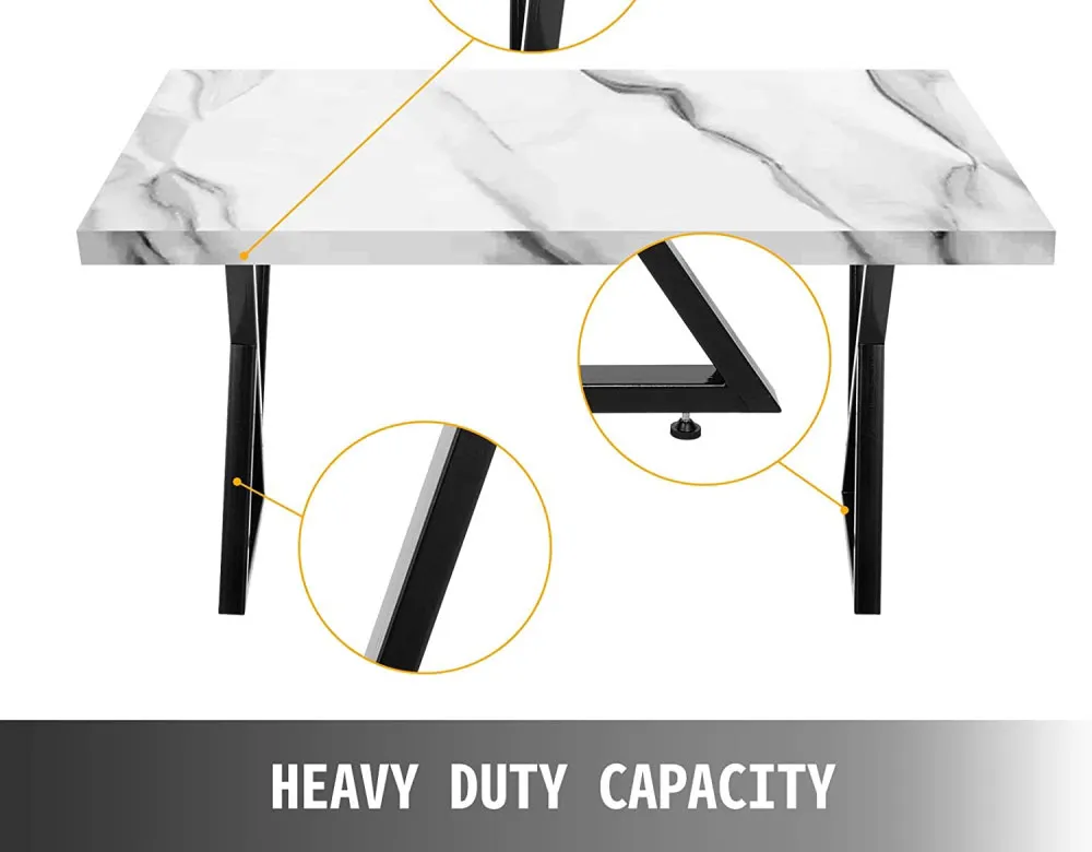 Industrial Style High Quality Set of 2 X-Type Dining Table Legs