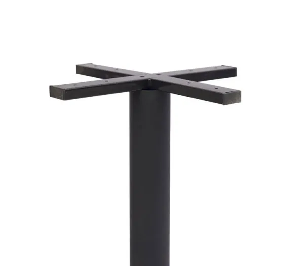 Modern Dining Room Large Pedestal Desk Metal Steel Chrome Coffee Table Base