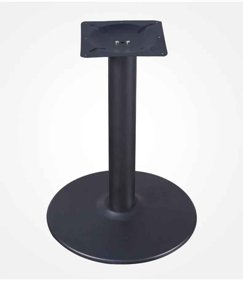 Modern Dining Room Large Pedestal Desk Dining Metal Steel Chrome Table Base