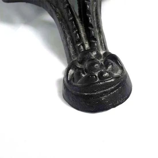 Cast Iron Powder Coated Black Dining Table Base