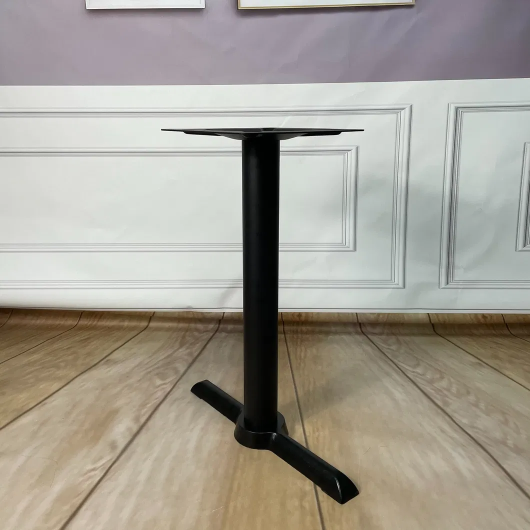Coffee Shop Furniture Cafe Restaurant Tables Cast Iron Two Tubes Table Base