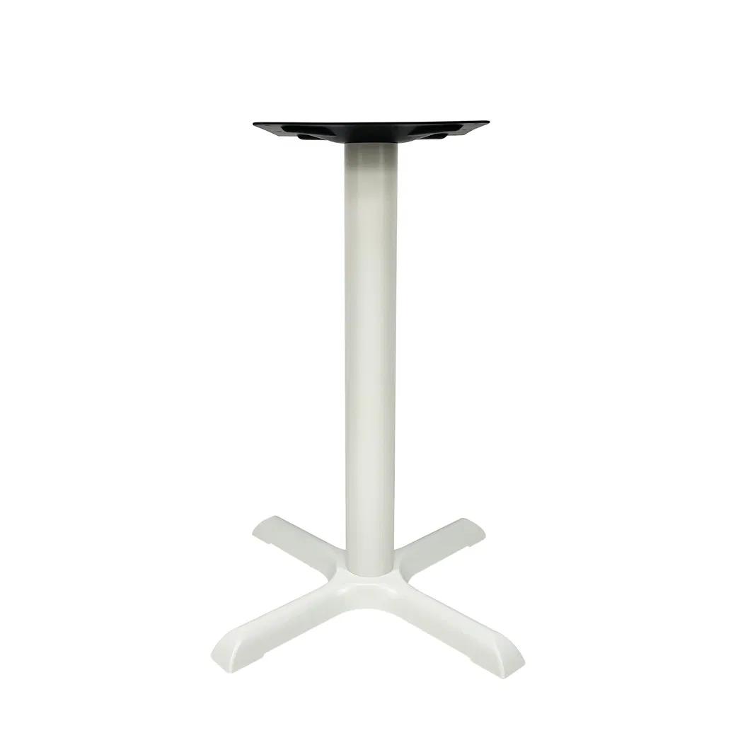 Competitive Price White Cast Iron Metal Pedestal Cross Leg Table Base