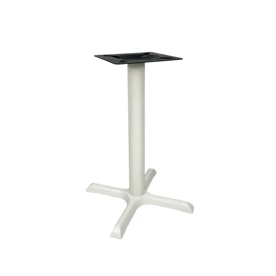 Competitive Price White Cast Iron Metal Pedestal Cross Leg Table Base