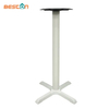 Competitive Price White Cast Iron Metal Pedestal Cross Leg Table Base