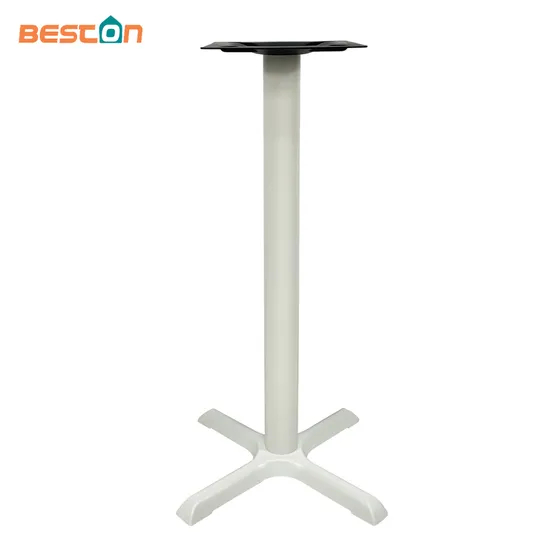Competitive Price White Cast Iron Metal Pedestal Cross Leg Table Base