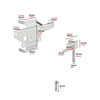 Heavy Duty Fence Self-Locking White Wood Fence Two Way Gate Latches
