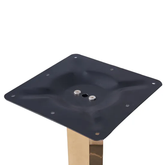 H720mm Height Rose Gold Hairline Finish Stainless Steel Restaurant Table for Sales