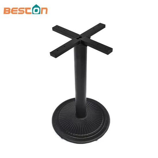 Modern Industrial Cross Table Leg Antique Cast Iron Table Base