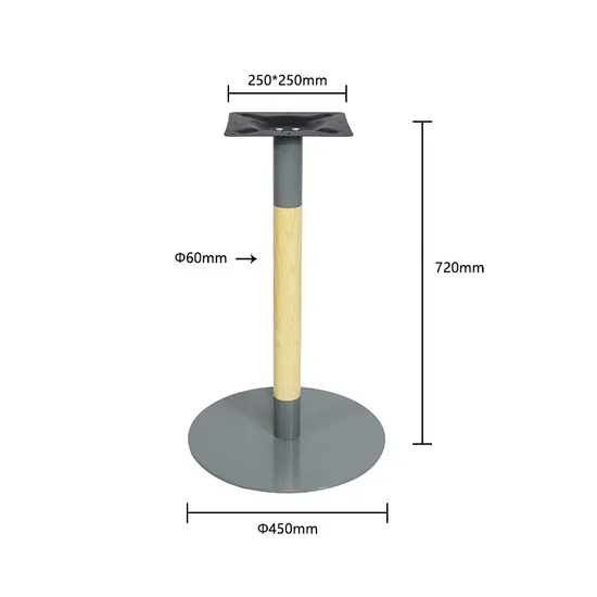High Quality Table Base Round Iron Pipe Table Legs Made of Iron