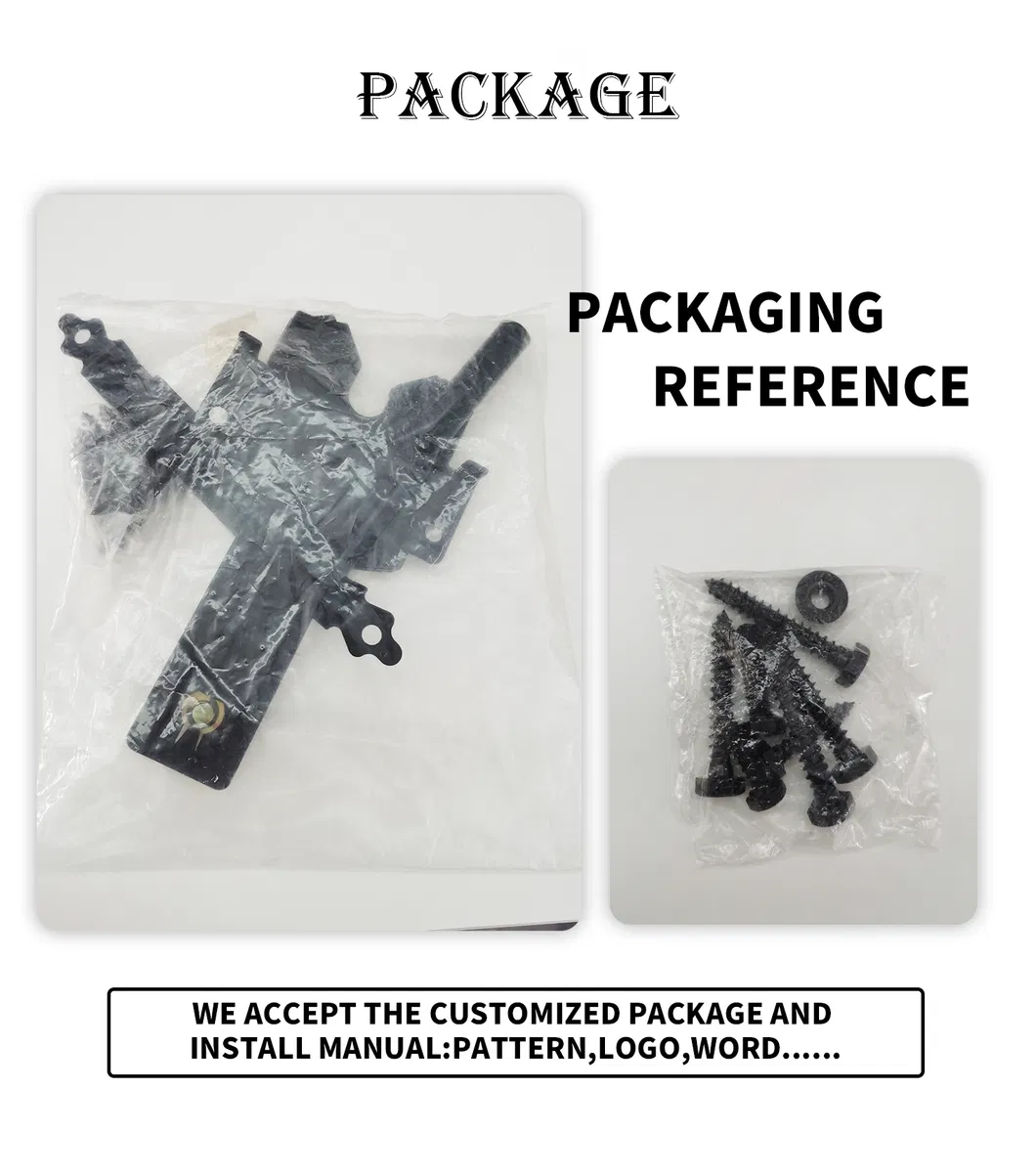 OEM Black Heavy Duty Gate Latch Wood Fence Gate Kit