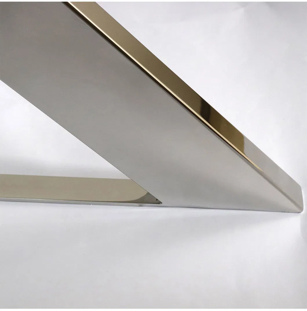 Modern Frame X Shape Square Office Restaurant Stainless Steel Table Legs