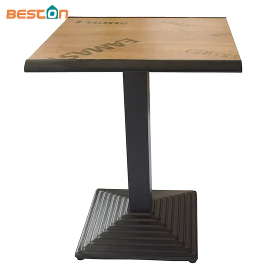 Wholesale Hot Selling Furniture Square Top Black Iron Dining Table Base